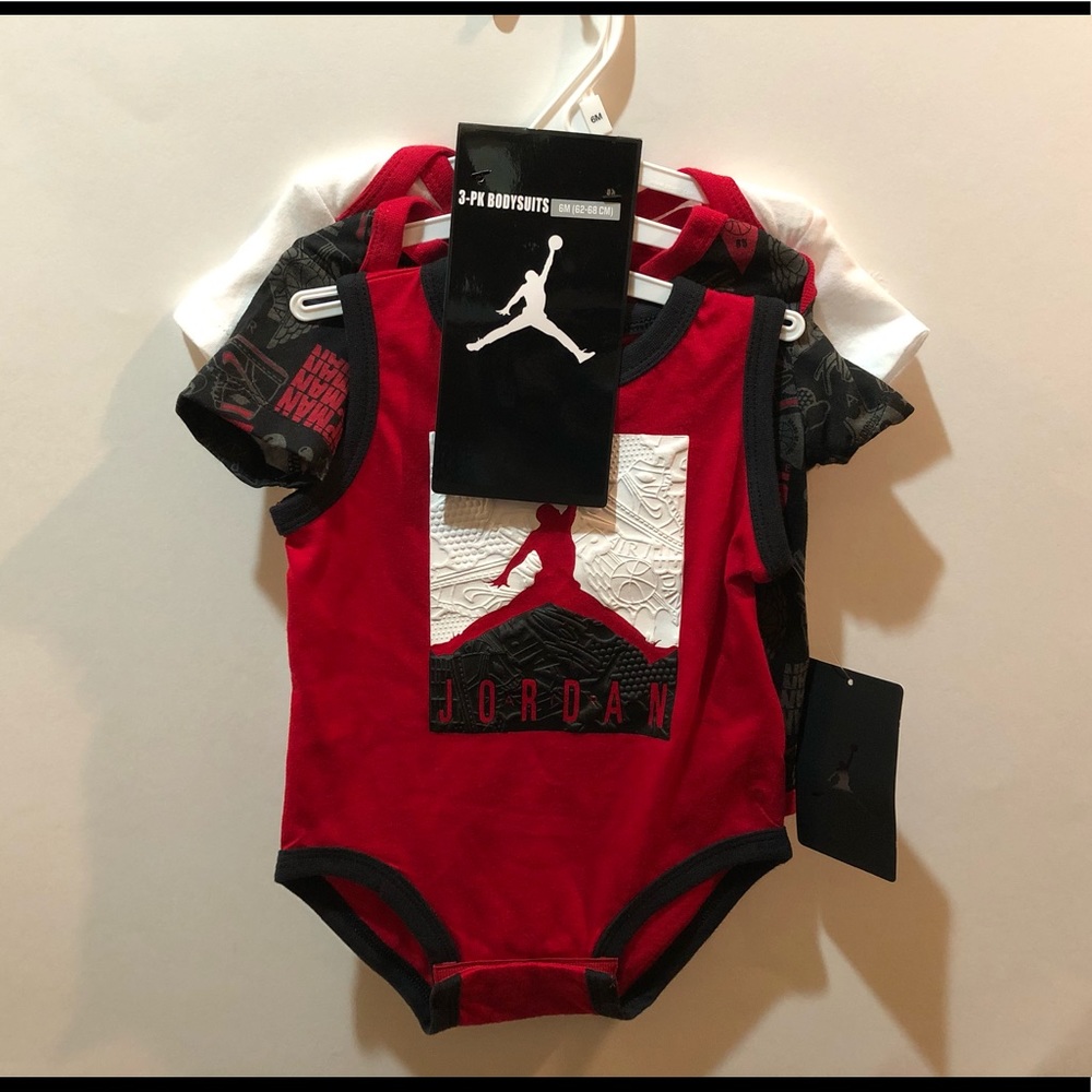 Jordan 3 Pack Bodysuit, Various Sizes